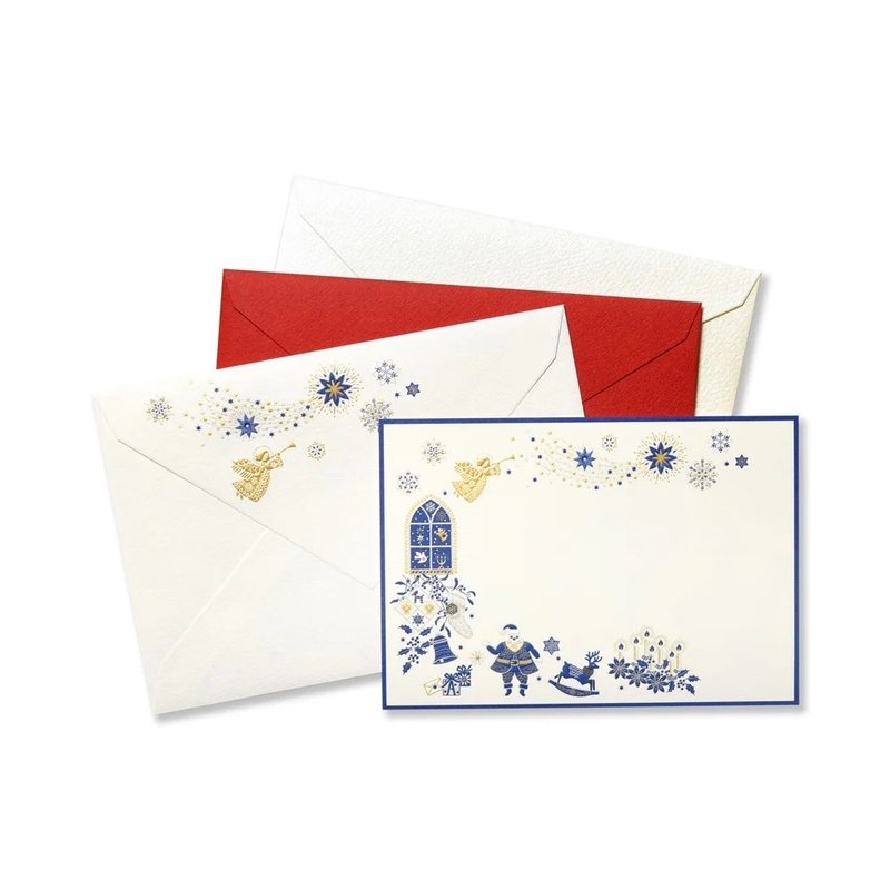 TO WISH YOU 留言卡套装 圣诞节 / 蓝色 - 卡片/明信片 - 纸 