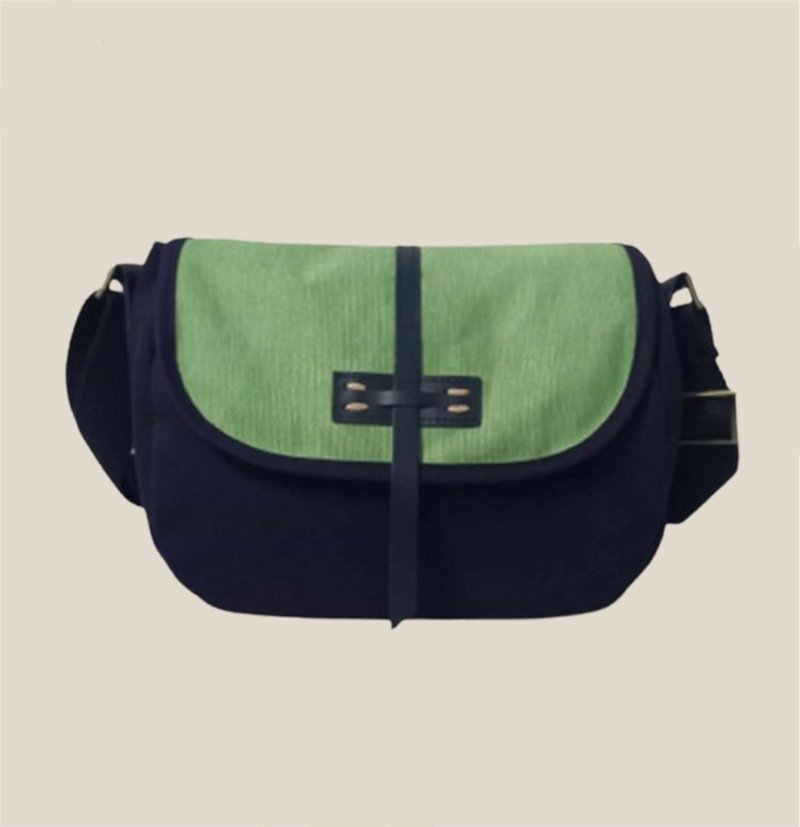 单肩包，Bala Minimal 款，海军蓝/绿色 - 其他 - 其他材质 
