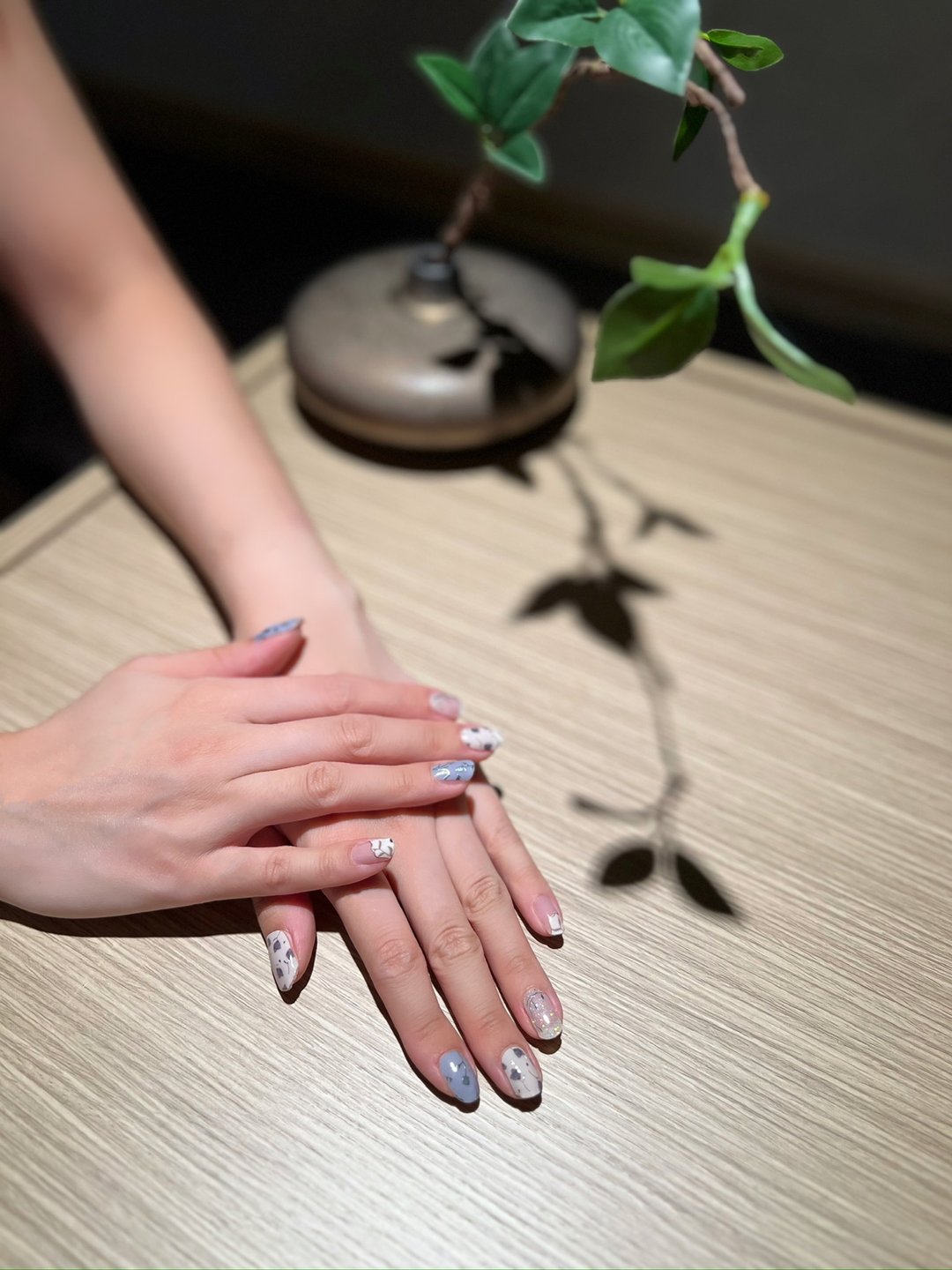 NEW! 瓷满楼 Fine Porcelain ND15 -独家设计凝胶甲贴 - 指甲油/指甲贴 - 纸 蓝色
