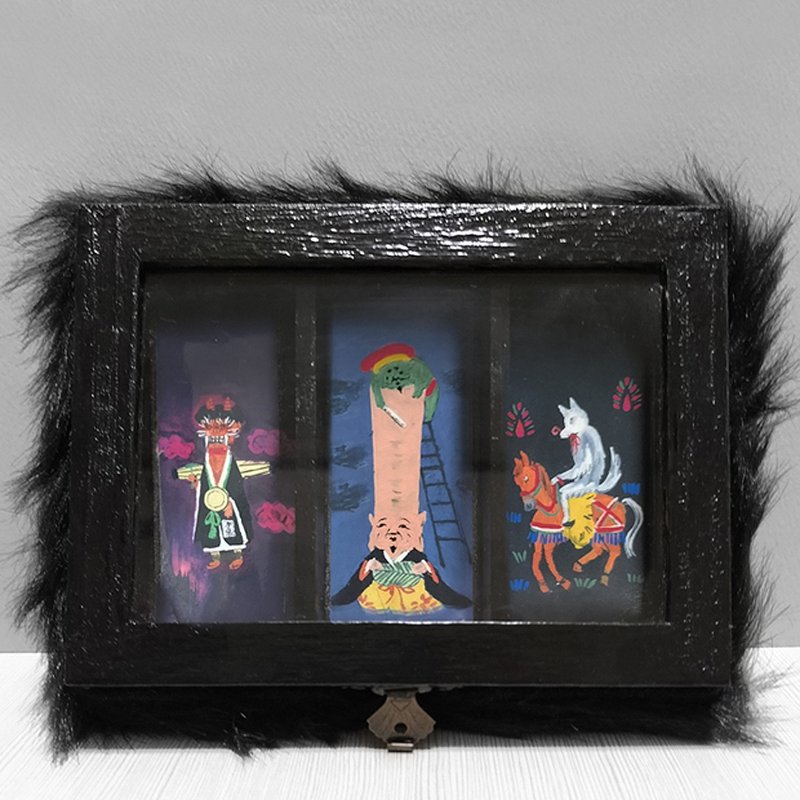 民间工艺品小盒子 - 摆饰 - 木头 黑色