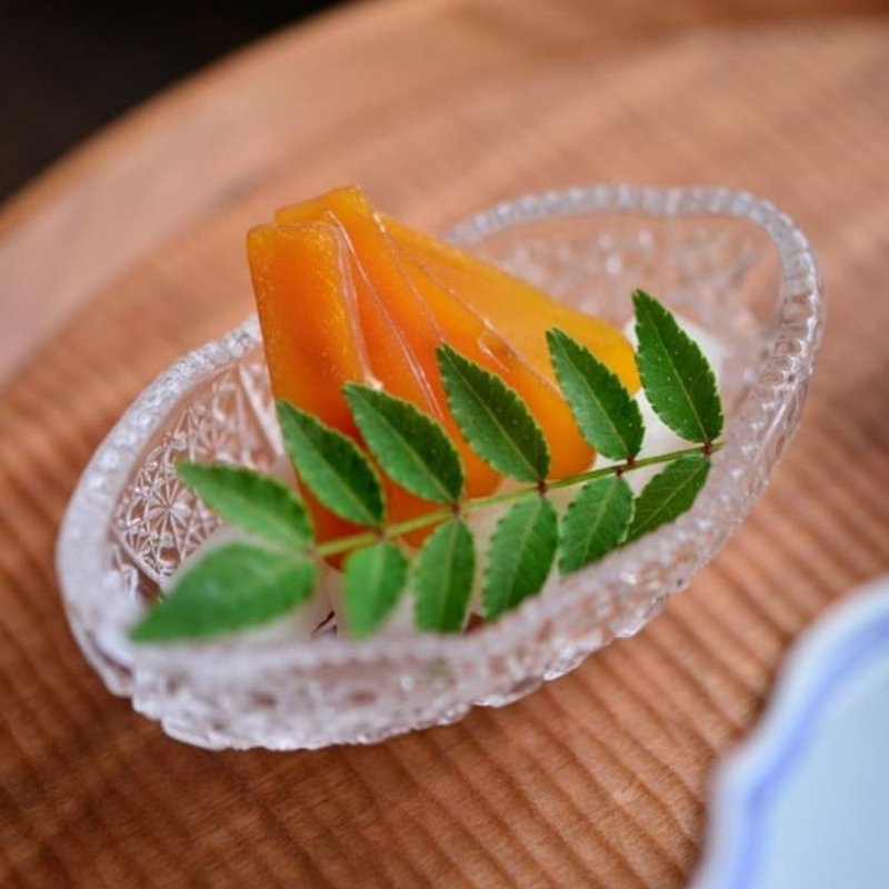 雕花玻璃 椭圆小菜钵/酱料碟 - 浅碟/小碟子 - 玻璃 透明