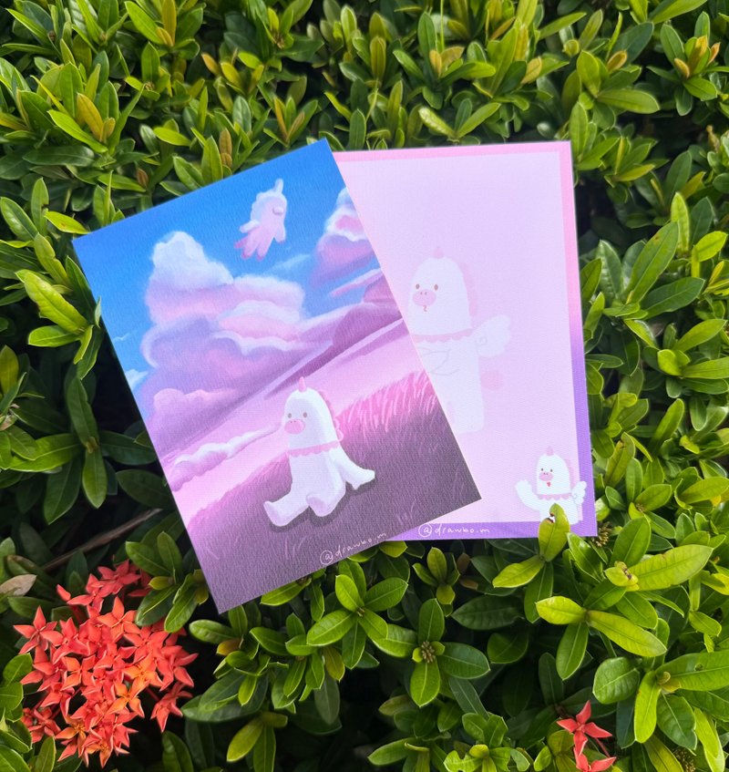 原创插画明信片/心意卡 角色系列  梦宝 - 卡片/明信片 - 纸 