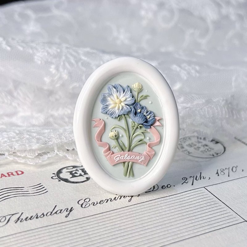 Facula 原创设计 花束立体3D 火漆封蜡 - 印章/印台 - 铜/黄铜 