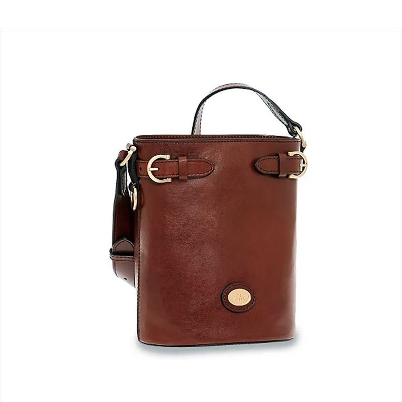 THE BRIDGE 真皮 / 女包 BIBA 水桶包 - 束口袋双肩包 - 真皮 咖啡色