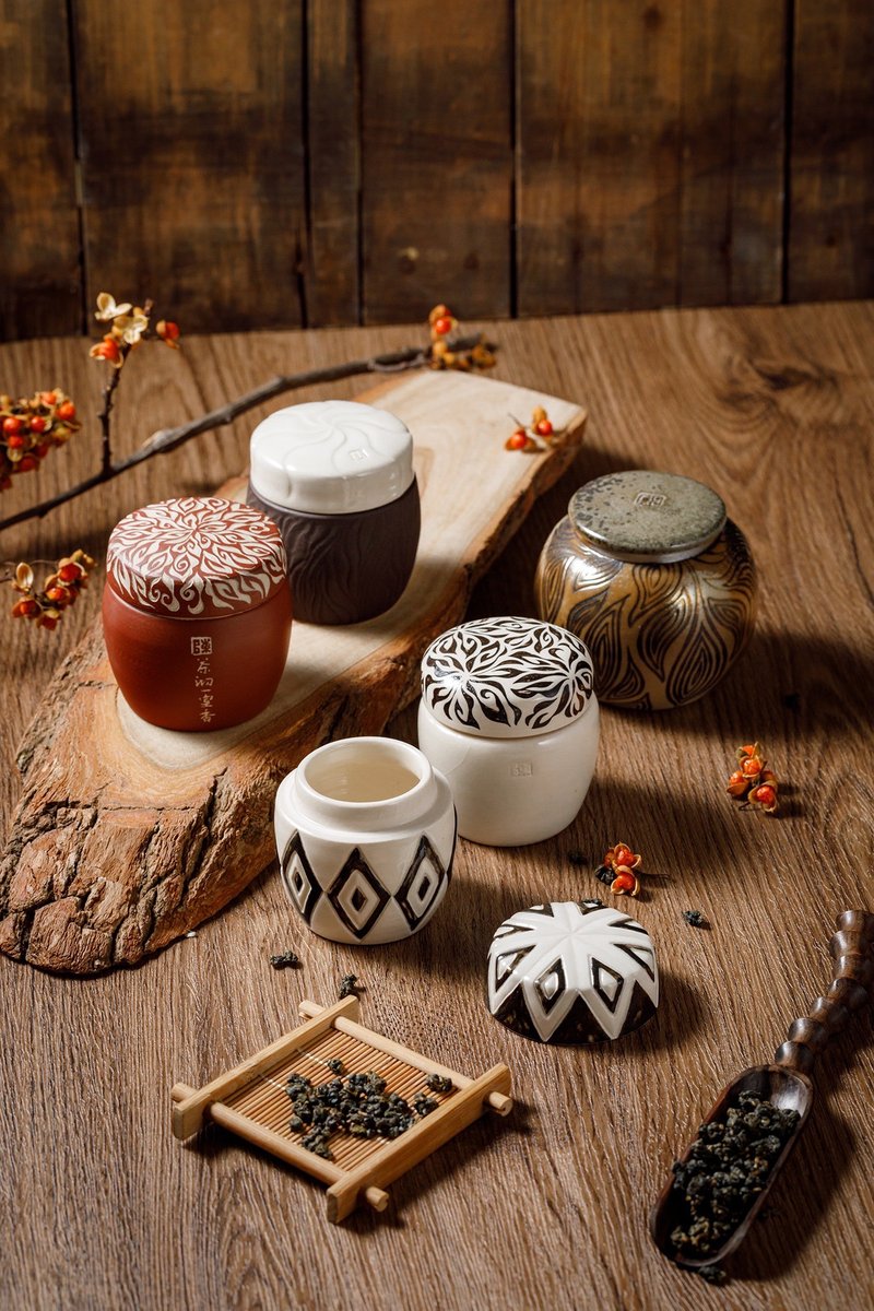 台湾文化茶罐 - 茶具/茶杯 - 陶 
