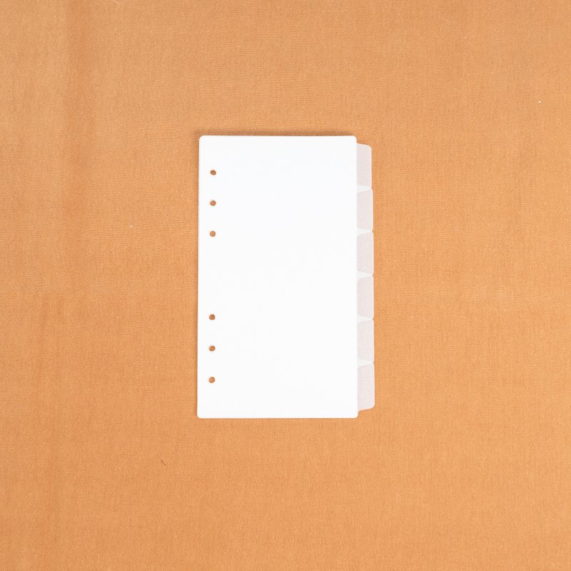 A6 Per / Bible 6孔活页手帐|万用手册分隔页|索引页 - 笔记本/手帐 - 塑料 透明