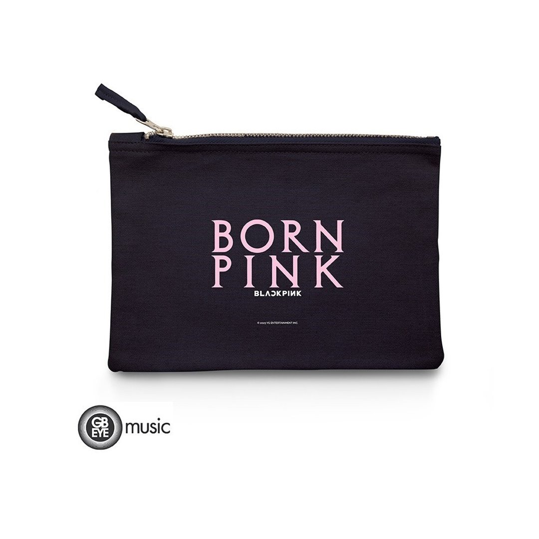 【BLACKPINK】Born Pink 化妆包 - 化妆包/杂物包 - 棉 黑色