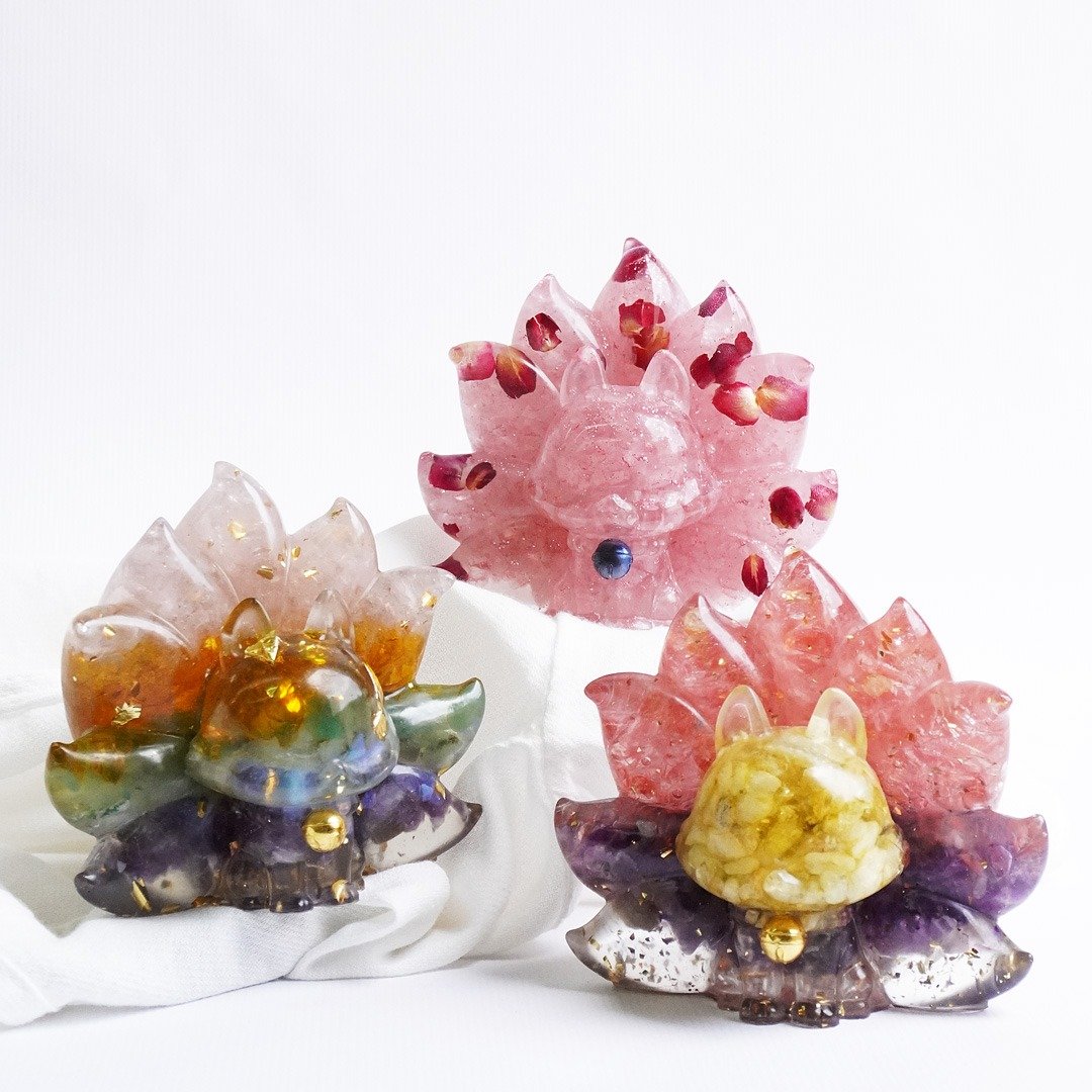 【Hourrae荷莱】开运九尾狐 水晶摆件 (单入) - 摆饰 - 水晶 多色