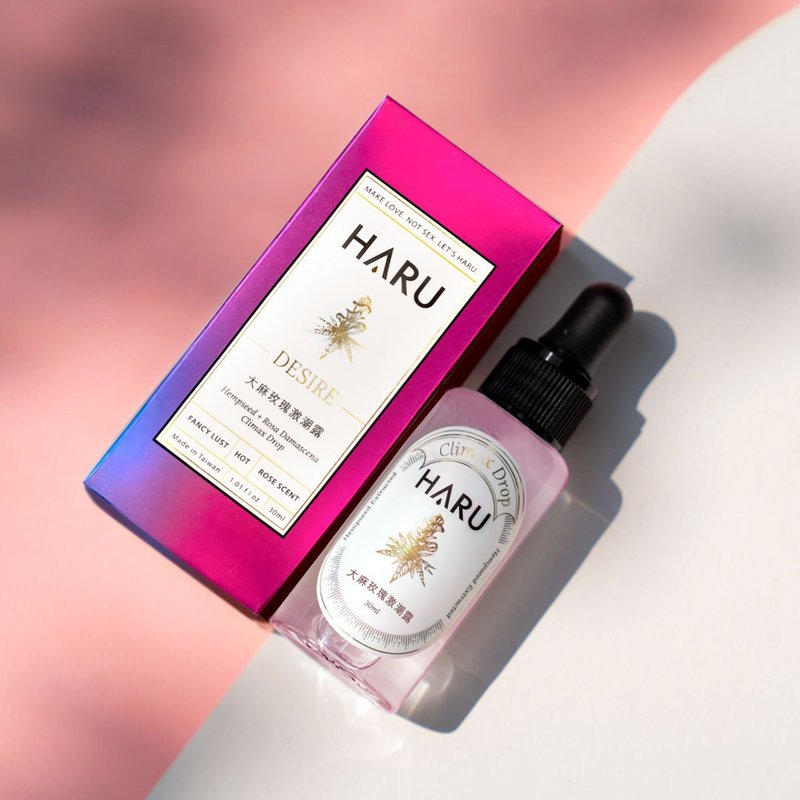 【新品上市】HARU DESIRE 大麻玫瑰激潮露 情趣 女生 送礼 高潮 - 情趣用品 - 浓缩/萃取物 粉红色