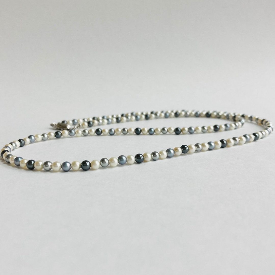 贝壳仿珍珠宝宝珍珠多色马蒂尼长项链 / 3.5mm 约60cm / 多色混搭 / R / 日本制造 - 项链 - 贝壳 多色