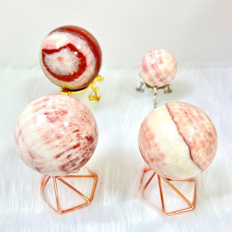 红纹石球 | 水晶 | 水晶球 | 水晶摆件 - 摆饰 - 水晶 红色