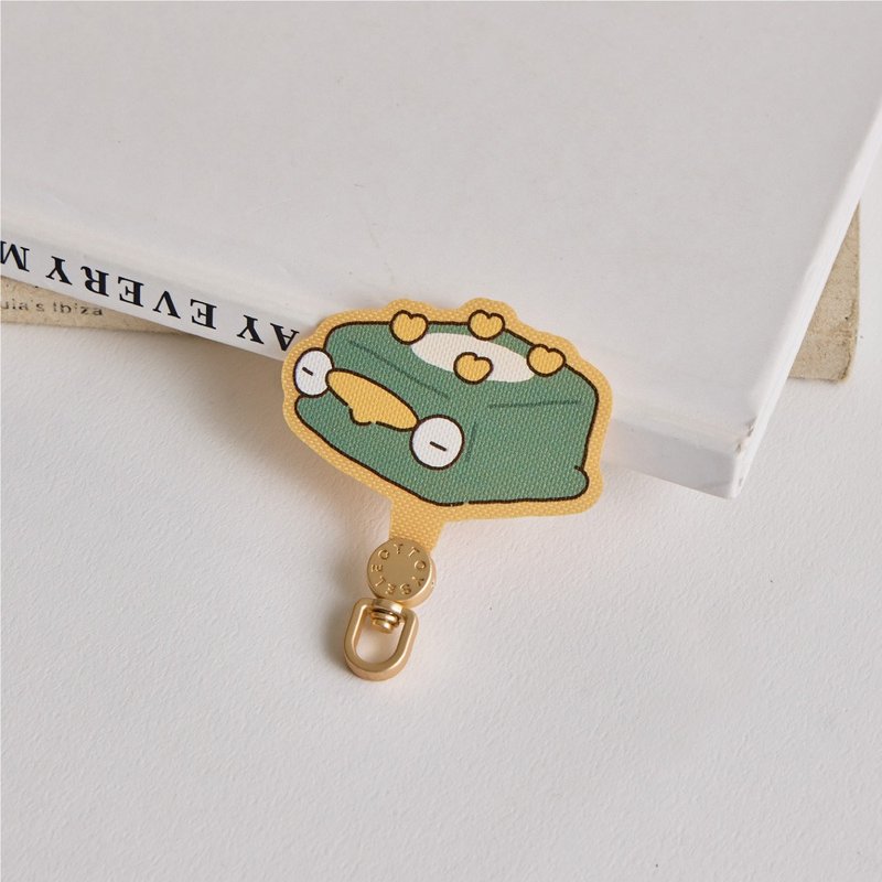 呜比的朋友绿豆糕旋转手机挂片/夹片 - 其他 - 尼龙 多色