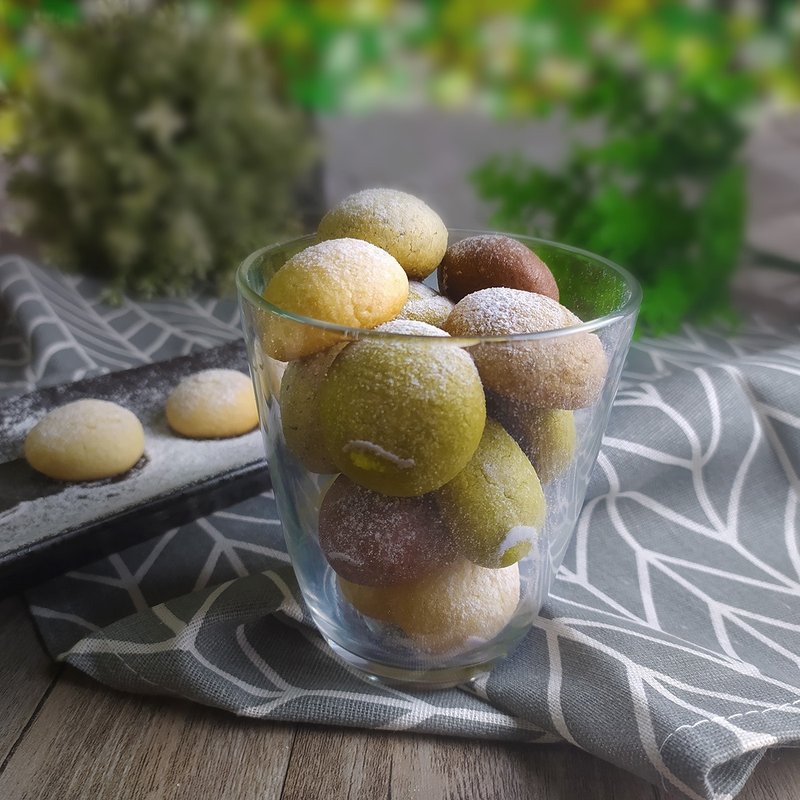 手工饼干 雪球  奶油核桃/巧克力/抹茶/柠檬/草莓  雪球 - 手工饼干 - 新鲜食材 