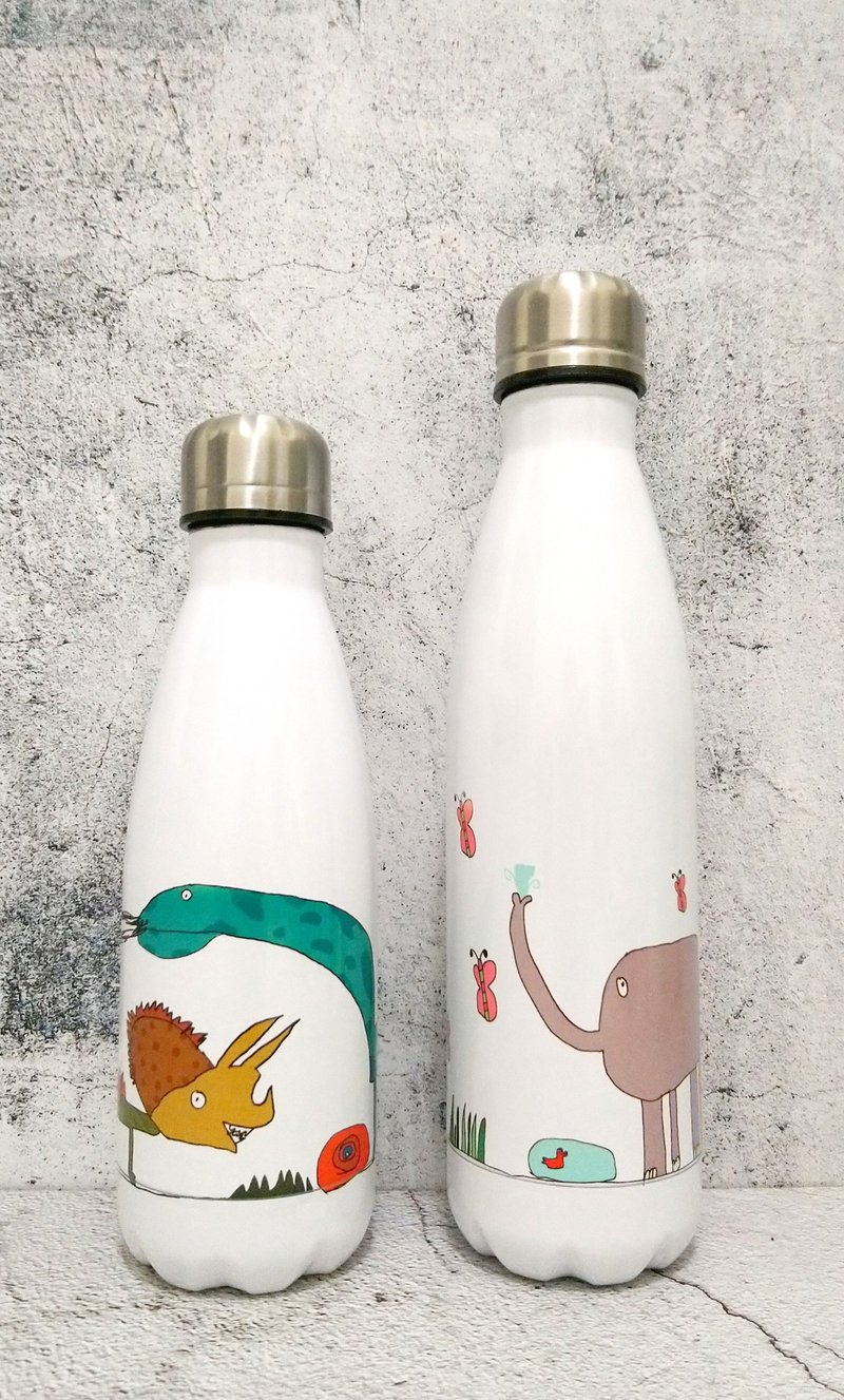 【定制化礼物】涂鸦304不锈钢真空保温可乐瓶 350ML、500ML - 保温瓶/保温杯 - 不锈钢 多色