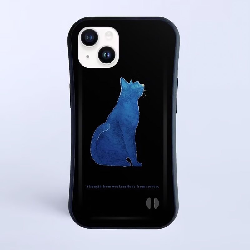 BLUE CAT / 防撞握感 iPhone 保护壳 - 手机壳/手机套 - 塑料 白色