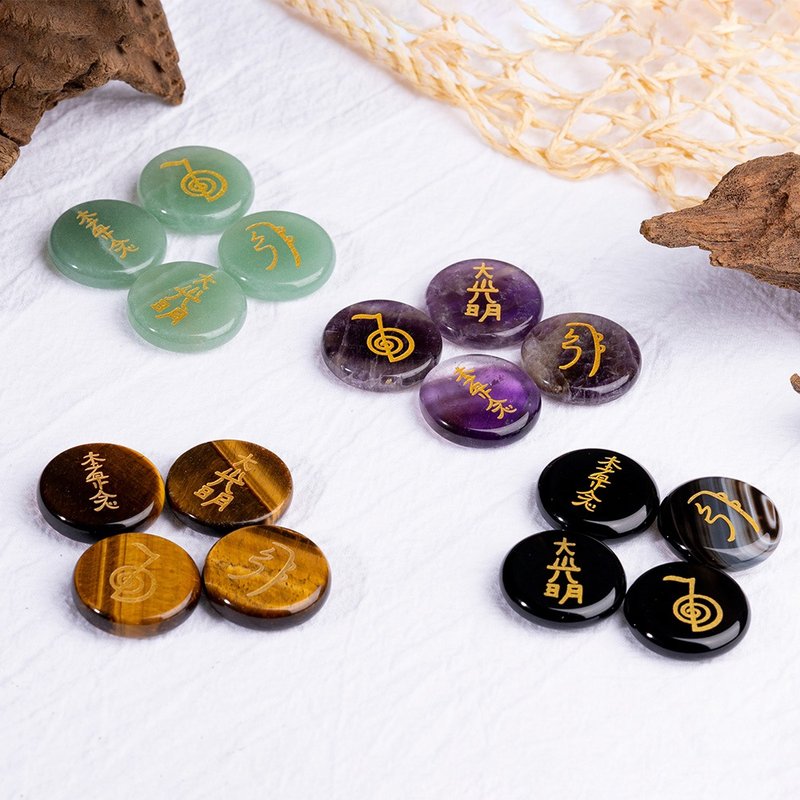 臼井灵气符号 赠绒布袋 - 摆饰 - 水晶 多色