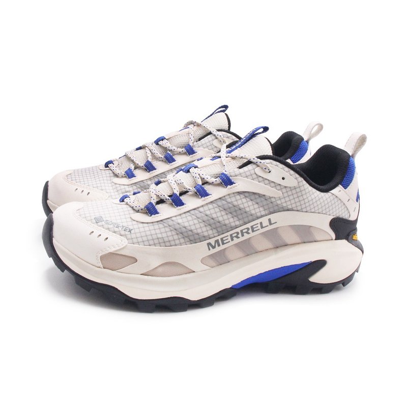 MERRELL MOAB SPEED 2 GORE-TEX抗撕裂防水登山健行鞋 男鞋-白蓝 - 男款运动鞋/球鞋 - 防水材质 