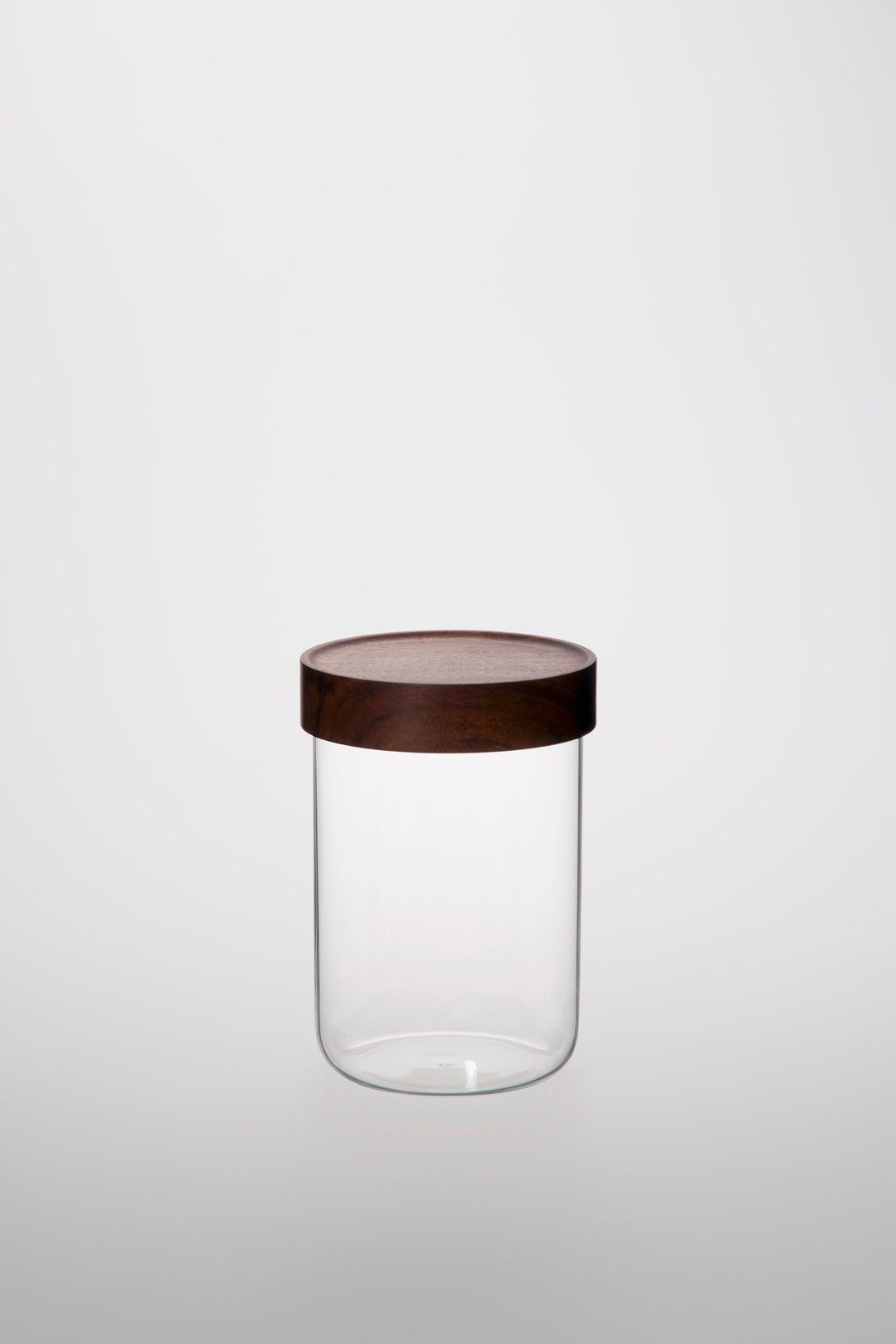 TG 台湾相思木玻璃储物罐 900ml - 收纳用品 - 木头 咖啡色