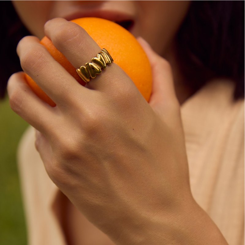 Elements 戒指 - 戒指 - 不锈钢 金色