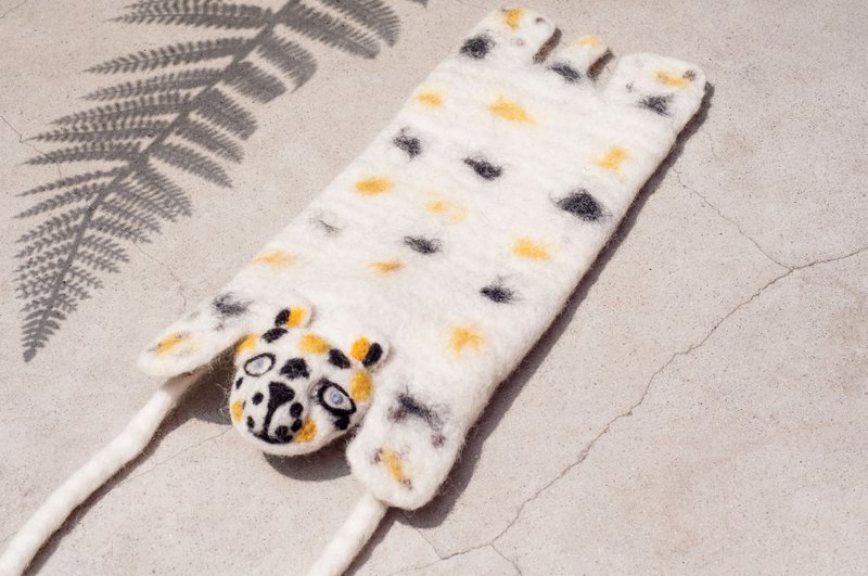 羊毛毡手机袋/羊毛毡手机套/iphone手机套/android手机套-白花豹 - 手机壳/手机套 - 羊毛 白色