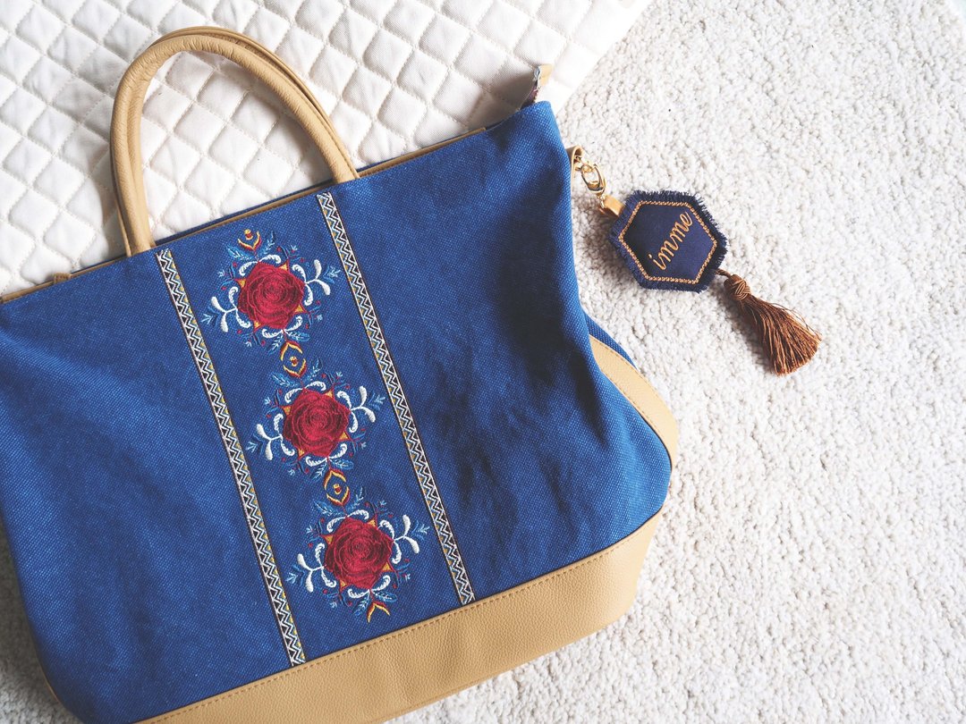包包 EMBROIDERER BANGKOK-lucia bag (blue) - 其他 - 其他材质 蓝色