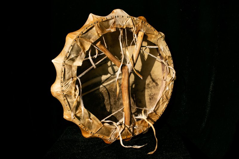 维京 萨满鼓 框鼓 Viking Ritual Shaman drum 手工制作 - 吉他/乐器 - 真皮 