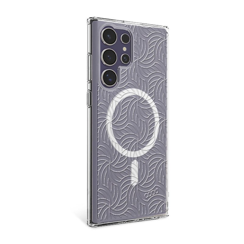 Samsung S25/S24/S23系列 浮雕感轻薄军规防摔磁吸手机壳-波波 - 手机壳/手机套 - 其他材质 多色