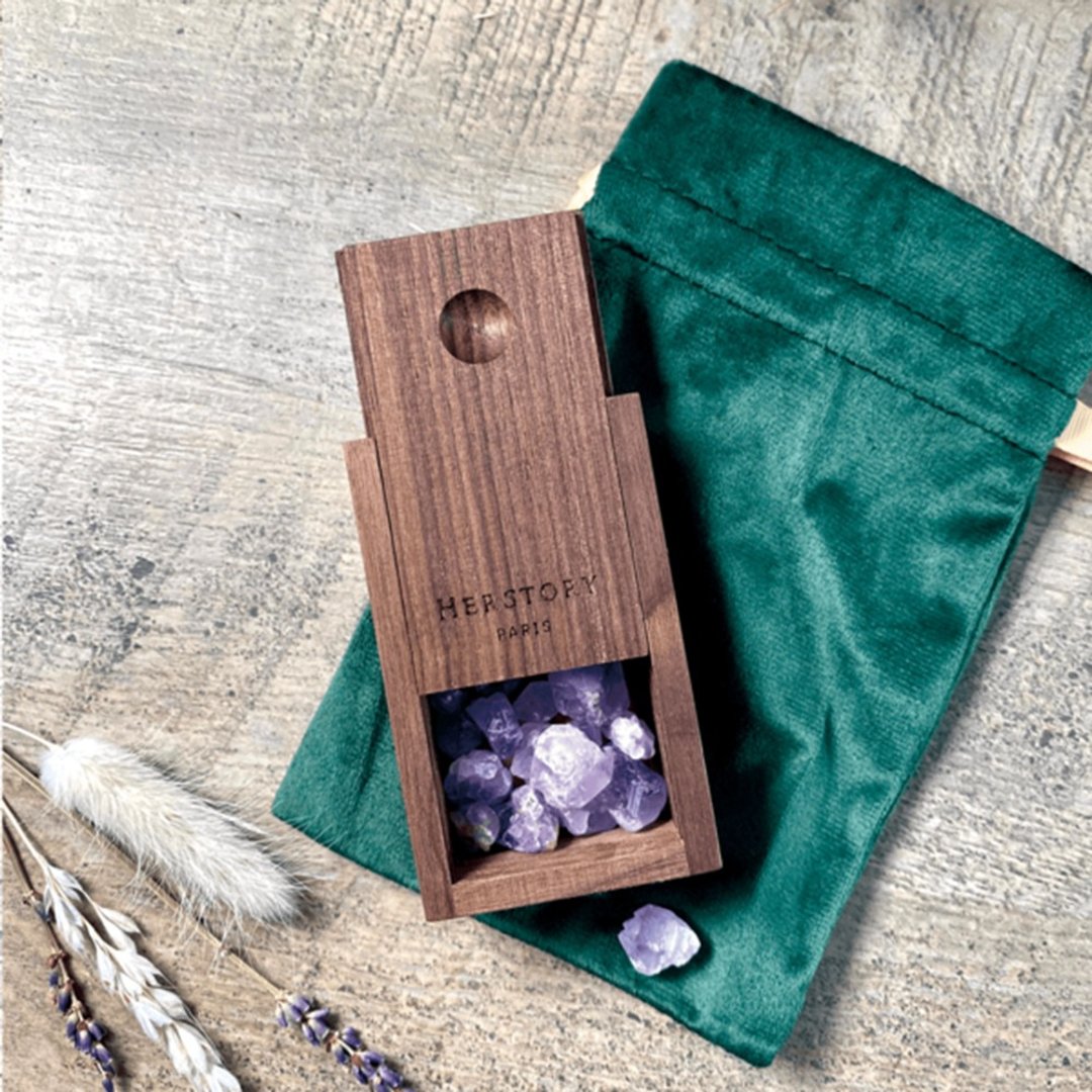 【HERSTORY】顶级原木水晶扩香盒 Aroma Crystal Box - 香薰/精油/线香 - 木头 咖啡色