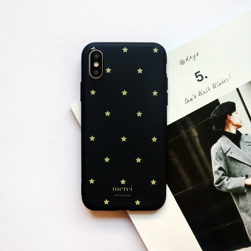 星星夜空手机壳 - 手机壳/手机套 - 塑料 黑色