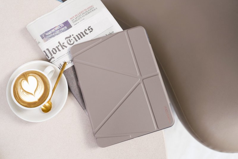 全保护翻盖保护壳附Apple Pencil插槽 iPad 13- 大象灰 - 平板/电脑保护壳 - 其他材质 卡其色