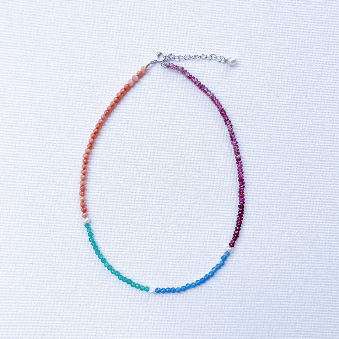 KARAFURU Multicolor Necklace (3) - 项链 - 半宝石 多色