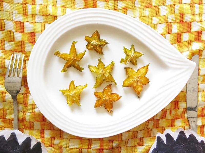 幸福果铺-手工星星杨桃干分享包 - 水果干 - 新鲜食材 橘色