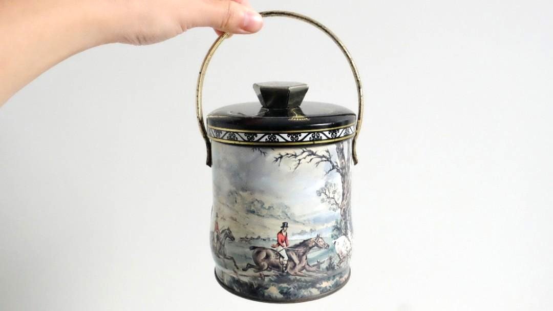 英国复古茶叶罐/咖啡罐 - 厨房用具 - 其他金属 灰色