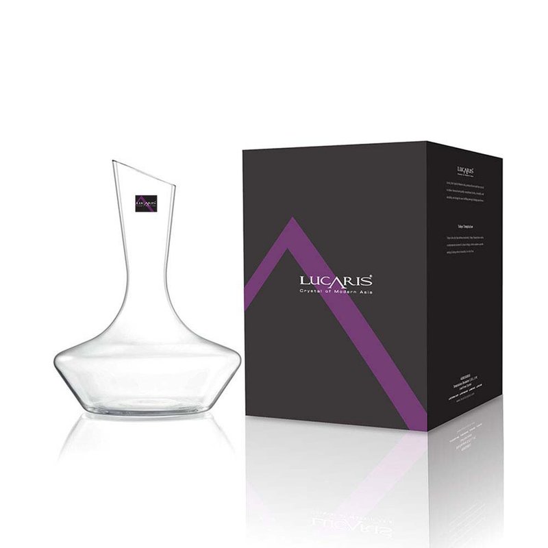 Lucaris Temptation Decanter 无铅水晶 醒酒瓶 1480ml 1965ml - 酒杯/酒器 - 玻璃 白色