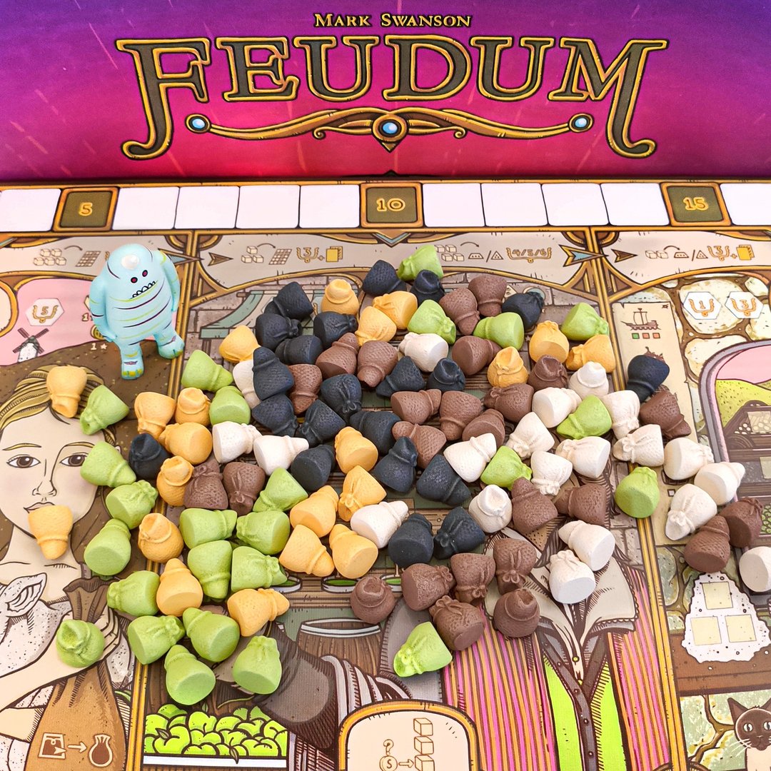 与 Feudum 棋盘游戏兼容的豪华资源代币。 - 桌游/玩具 - 其他材质 