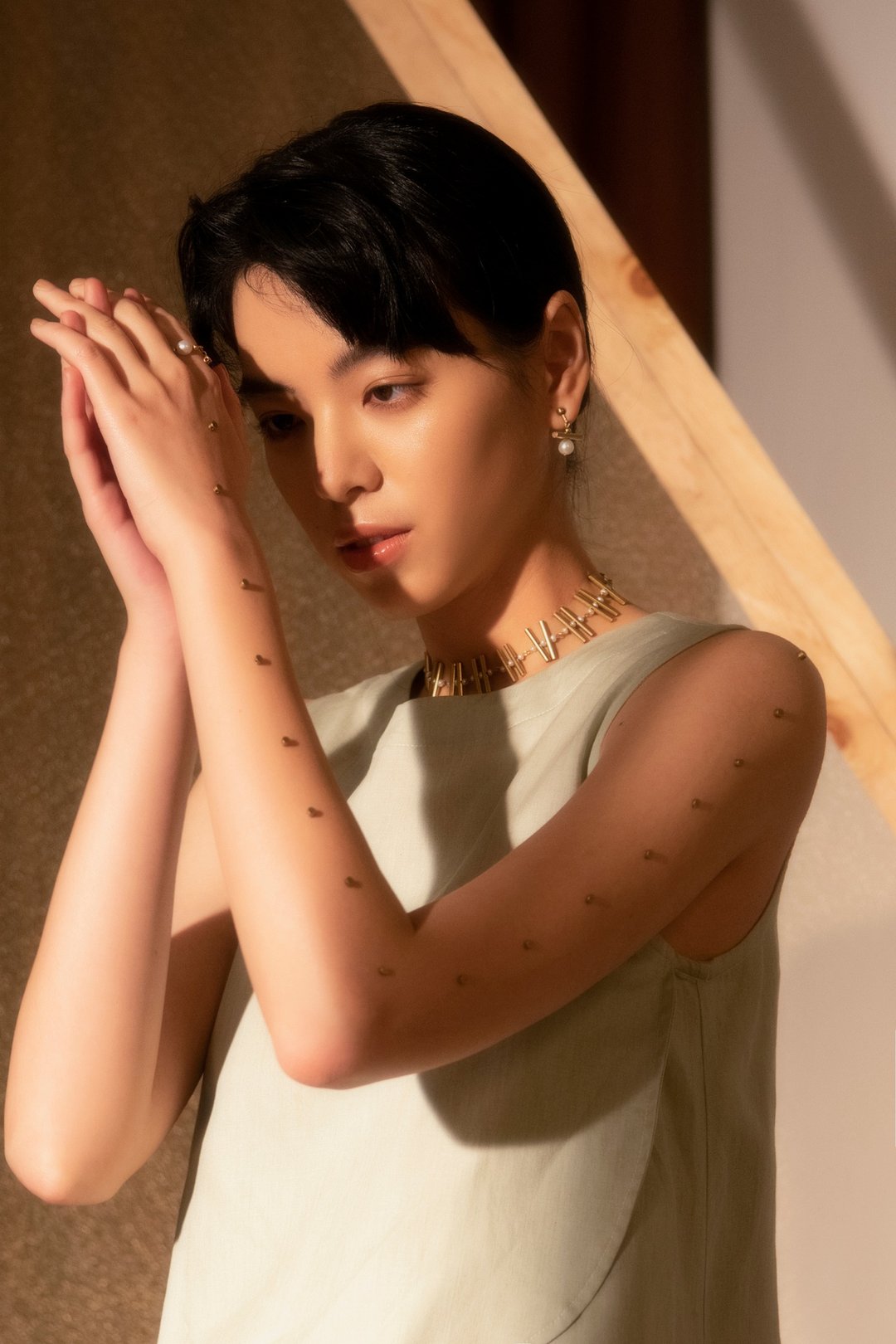 【彩虹】秩序 项链 (聚) - Order necklace (gether) - 项链 - 珍珠 金色