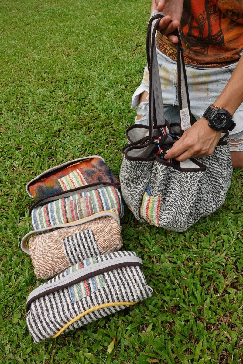 EARTH.er│天然麻布野餐包│:: 香港原创设计品牌 :: - 束口袋双肩包 - 棉．麻 多色