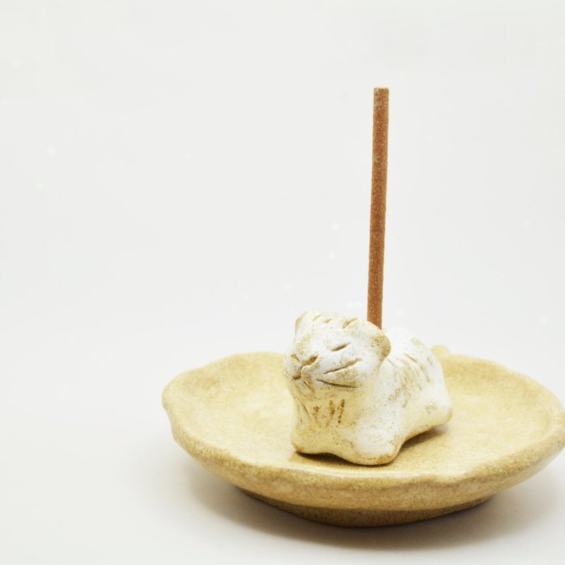 虹霓彩艺Rainbow-neo 小生物 虎 香立 线香座 筷架 薰香 筷架 - 摆饰 - 陶 