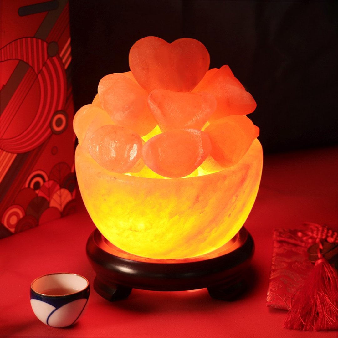 6 寸爱钱聚宝盆 I 招财盐灯  业绩强滚滚  (限宅配) - 灯具/灯饰 - 其他材质 橘色