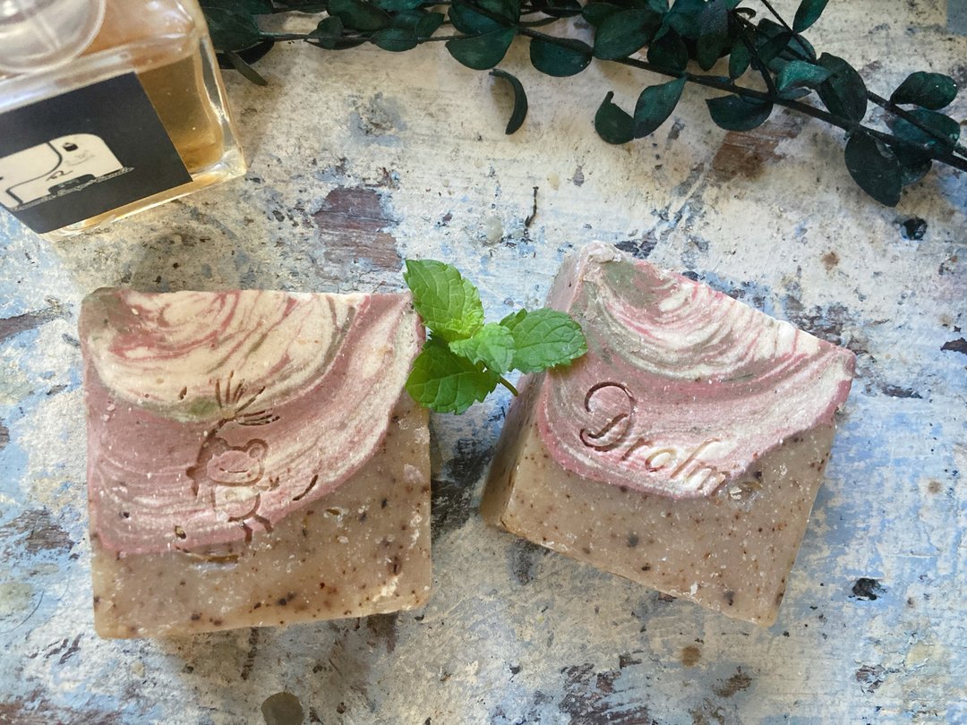 咖啡露露佛手柑薄荷凉皂/5%薄荷脑/旅行的心情/卓玛爱象/手工皂 - 其他 - 其他材质 卡其色