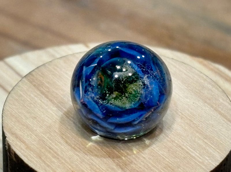 大尺寸骨灰毛发纪念琉璃-内包花特殊款 - 摆饰 - 琉璃 