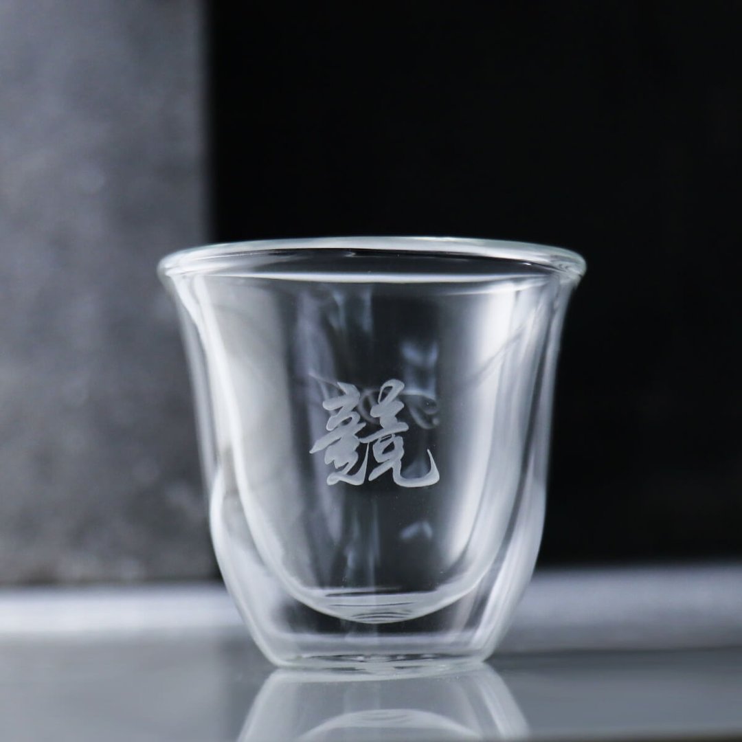 60cc【意大利Delonghi迪朗奇】书法字名字Espresso双层玻璃咖啡杯 - 咖啡杯/马克杯 - 玻璃 咖啡色