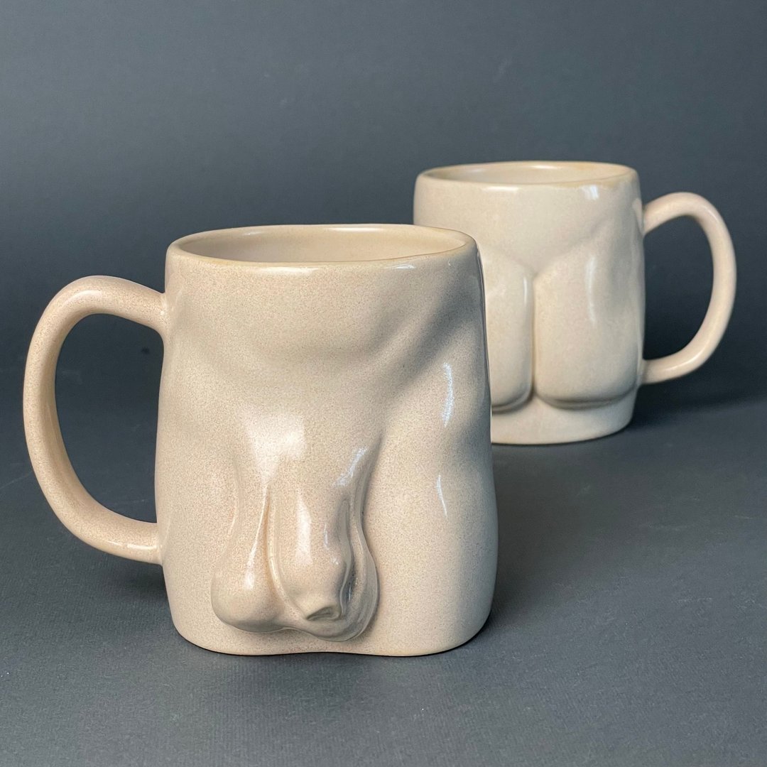 阴茎咖啡杯 - 咖啡杯/马克杯 - 陶 