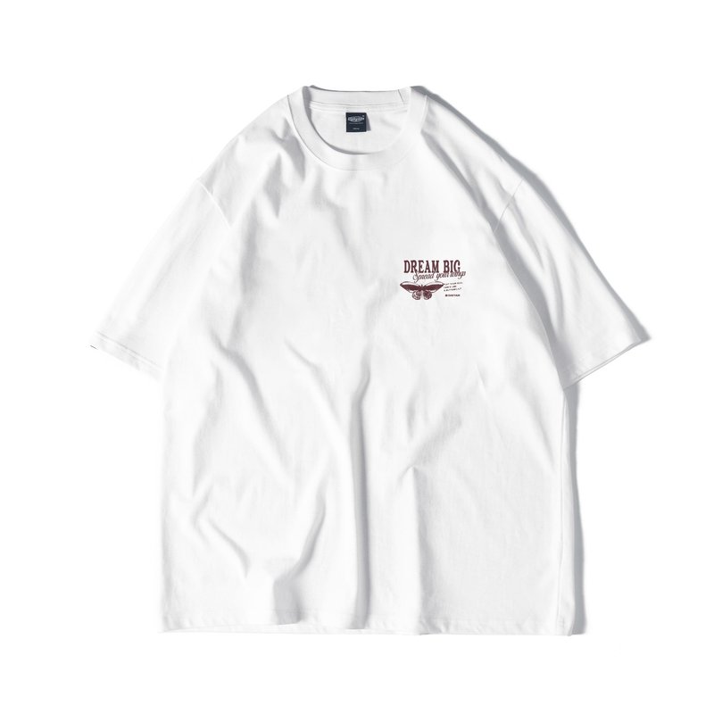 DAKYAM No Dream No Story 蝴蝶效应剪影印花休闲短袖T恤 - 男装上衣/T 恤 - 棉．麻 