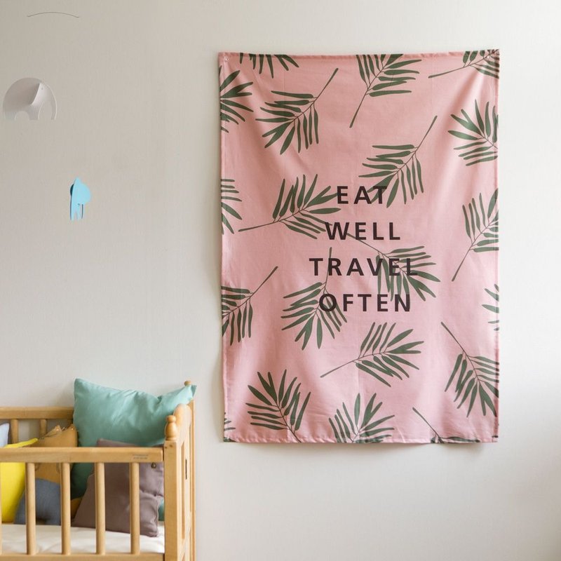 壁面背景挂布-夏日旅行,E2D15534 - 其他 - 棉．麻 粉红色