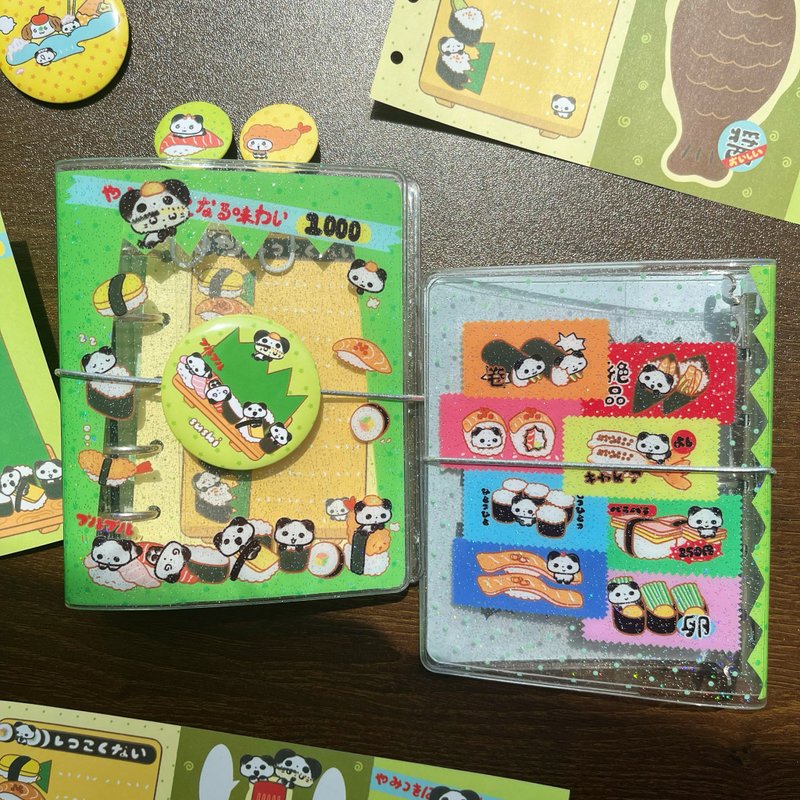 【寿司草】m5手帐活页本/收纳两折闪粉外壳 - 笔记本/手帐 - 其他材质 多色