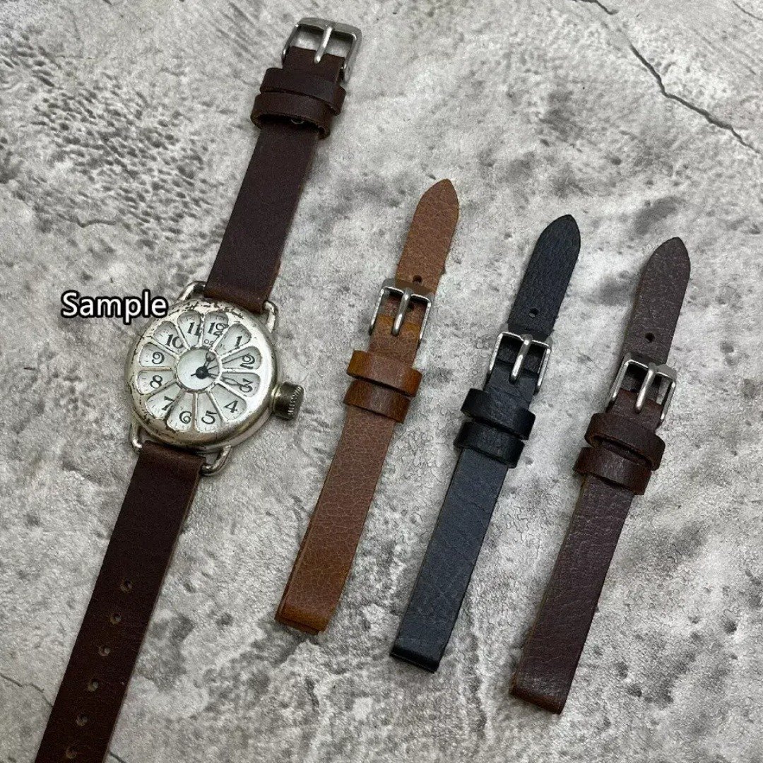 Timeless Watchband 复古手工制牛皮表带 10/12/14MM - 表带 - 真皮 多色