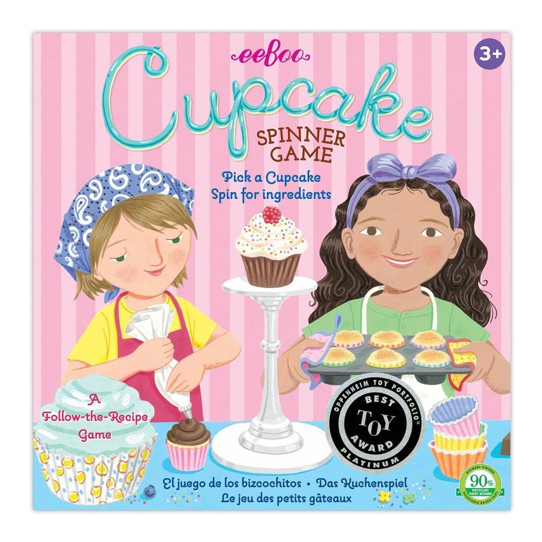 eeBoo 桌游转盘系列 - Cupcake Spinner Game 杯子蛋糕 - 桌游/玩具 - 纸 粉红色