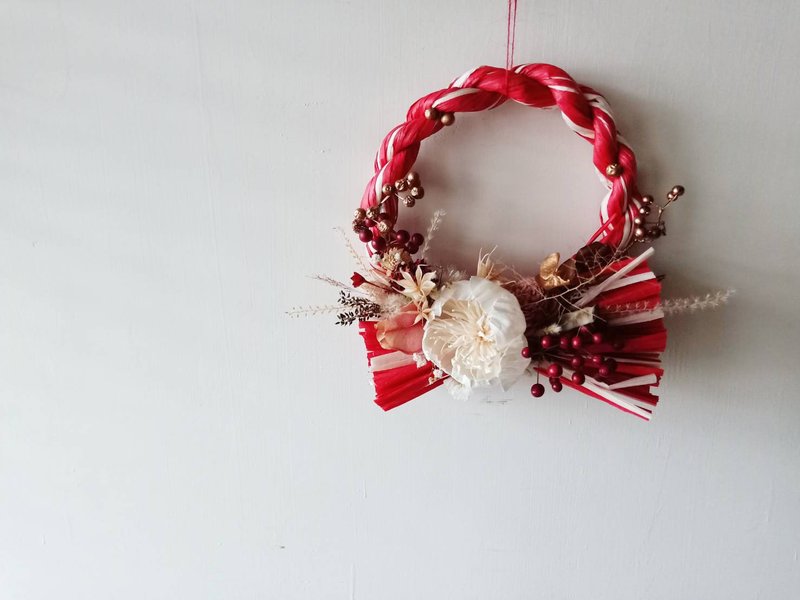 富贵注连绳/祈福挂饰/新年花礼/含包装 - 摆饰 - 植物．花 紫色