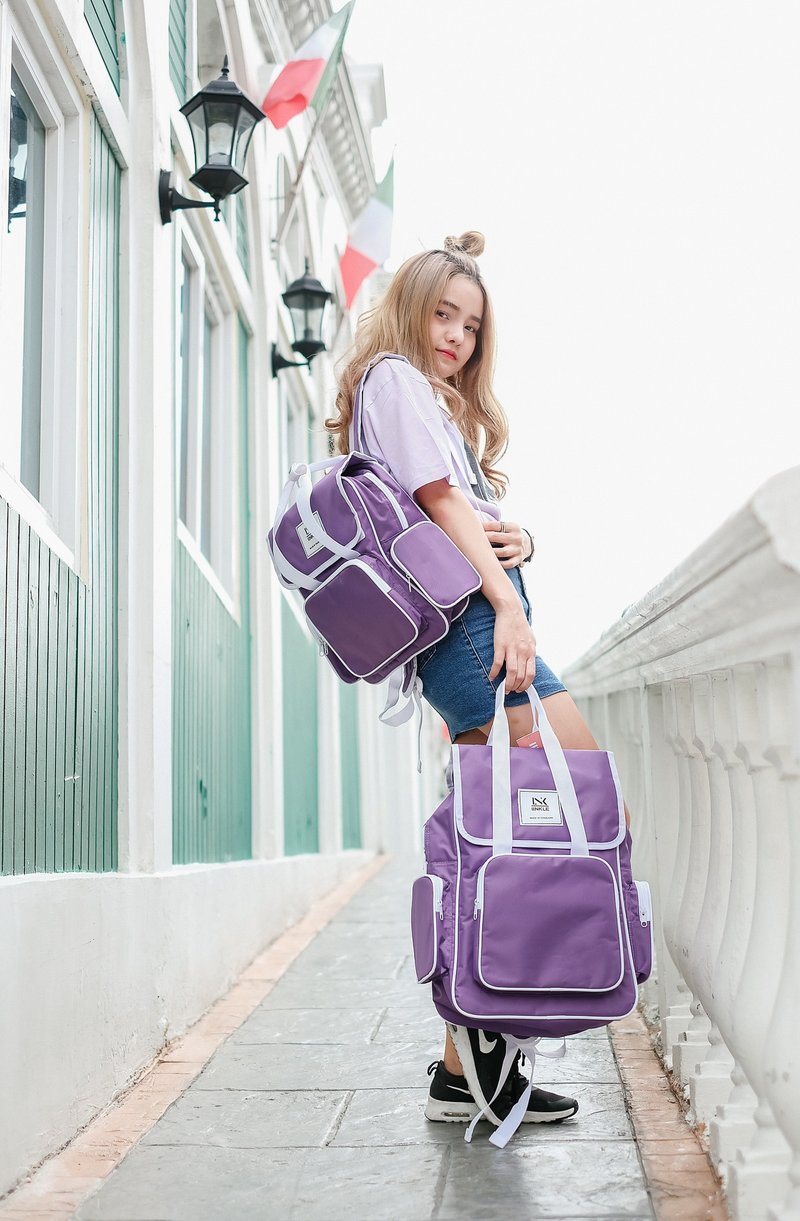 CLASSIC BACKPACK / PULPLE - 后背包/双肩包 - 防水材质 紫色